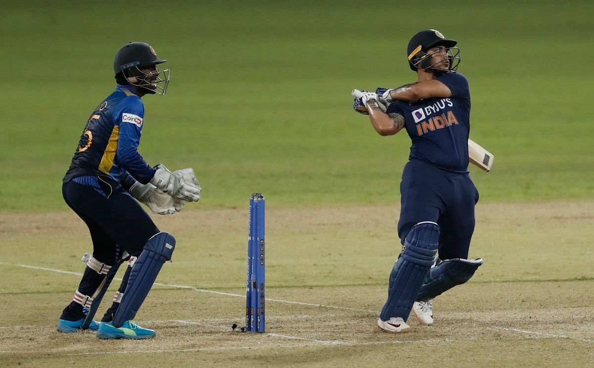 Ishan Kishan against Sri Lanka on ODI debut