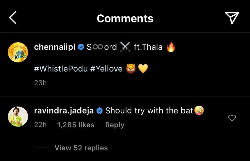 ravindra jadeja reply