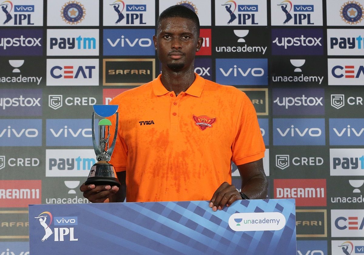 Jason Holder man of the match award