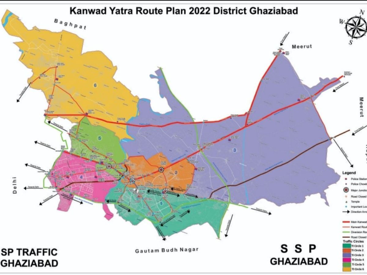 kanwar yatra route, kanwar yatra, up news