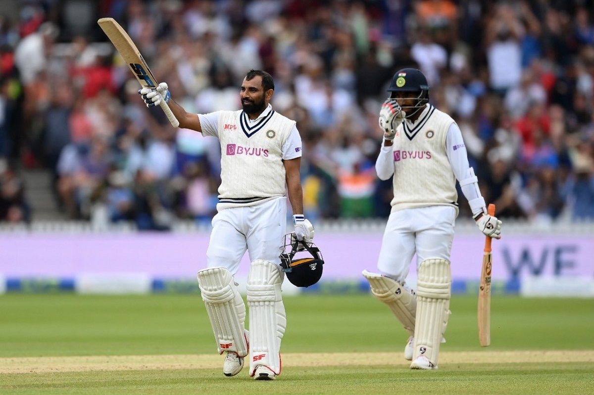 Mohammed Shami batting at lords