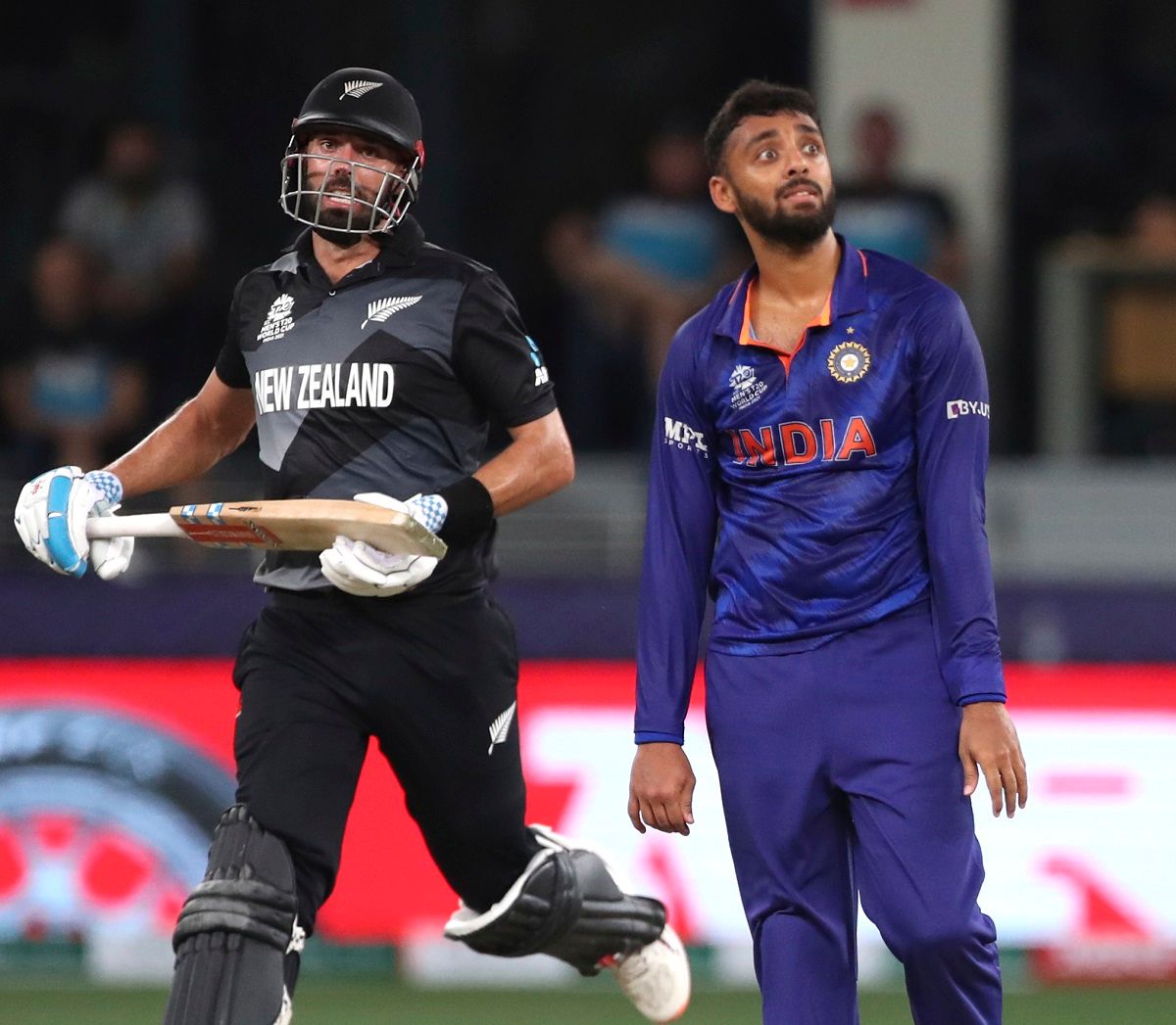 Varun Chakravarthy against New Zealand in T20 World Cup 2021