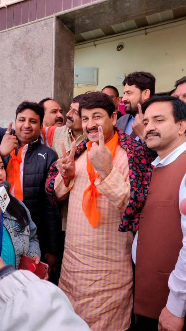delhi, delhi elections, BJP, Manoj tiwari, delhi voting