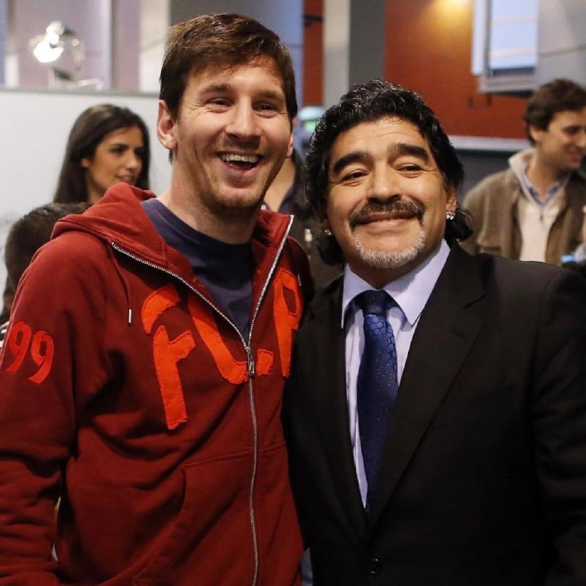 Maradona and Messi