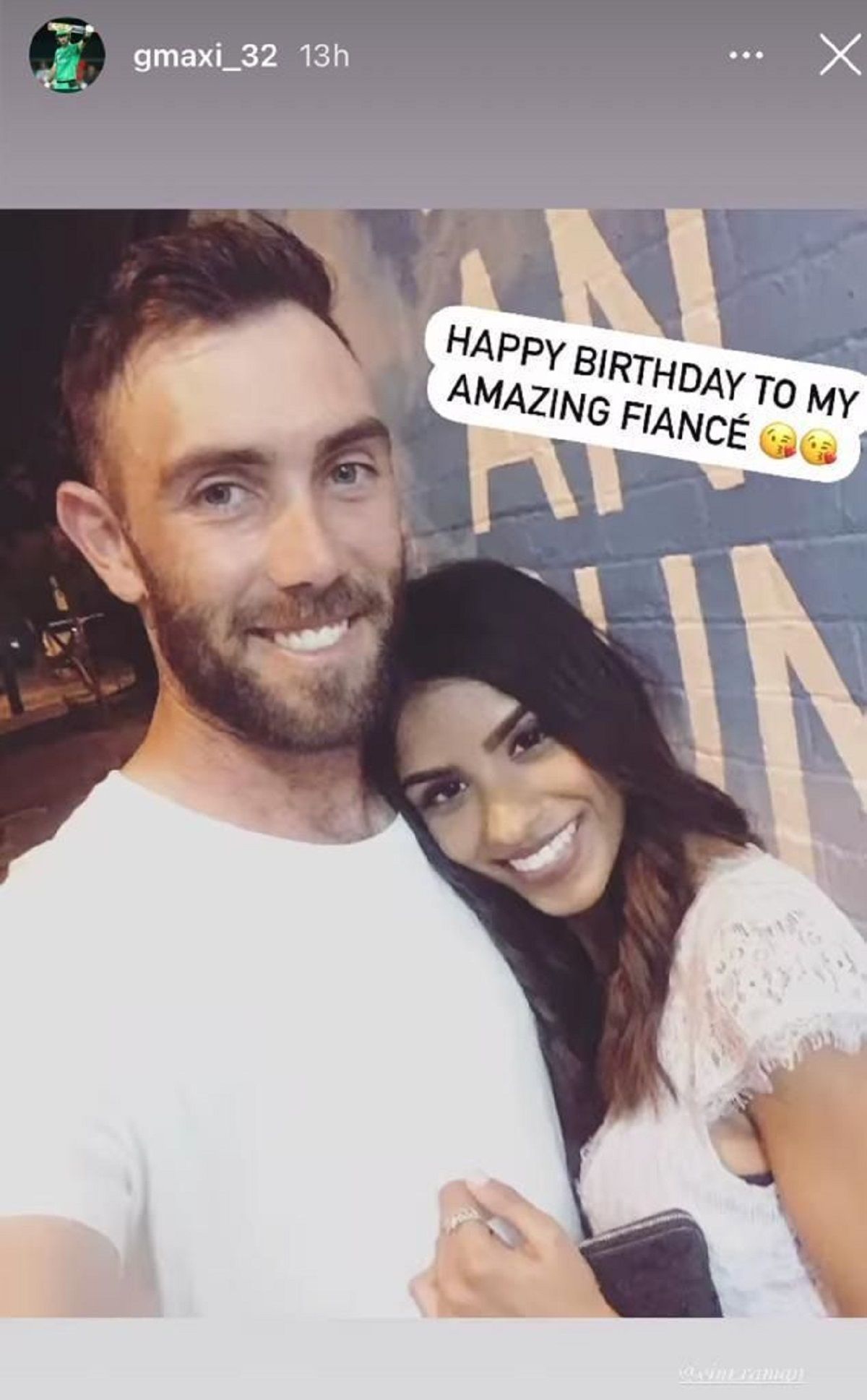 glenn maxwell vini raman fiancee