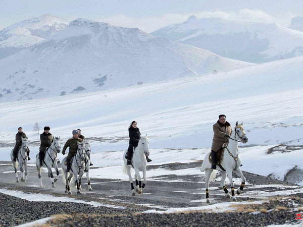 Kim Jong Un visited Mount Paektu in North Korea with wife Ri Sol Ju amid tense relation with US