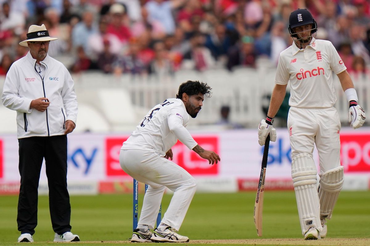 Ravindra Jadeja bowling in second test against England at Lords