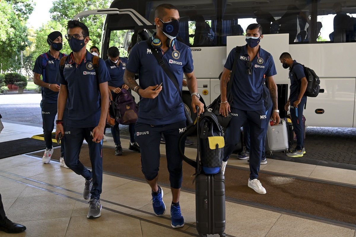 Shikhar Dhawan arrives in Sri Lanka