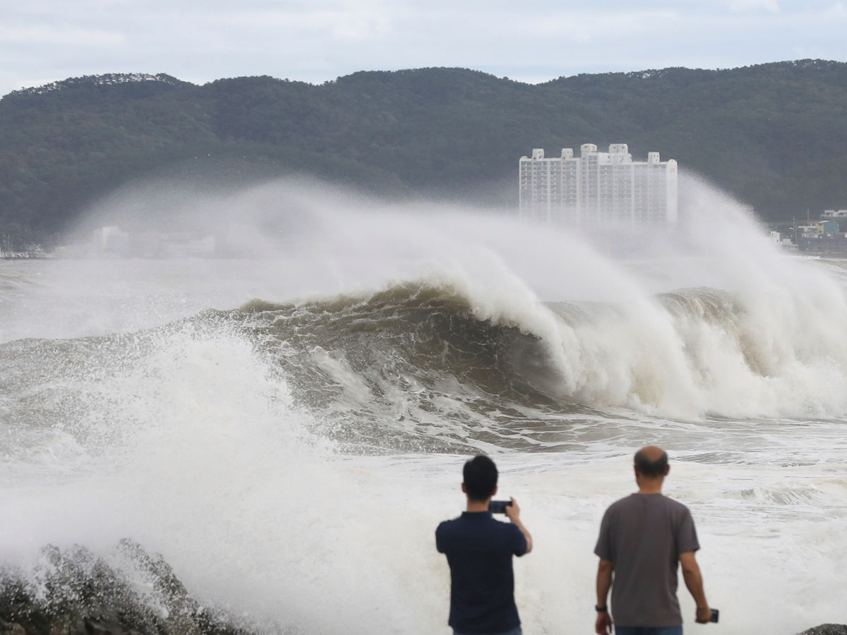 typhoon Hinnamnor in south korea