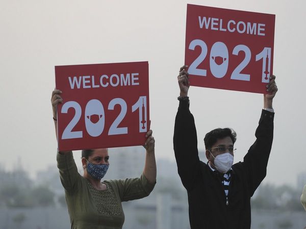 Happy New Year Bye bye 2020 entire world welcomes New Year 2021 with new expectations