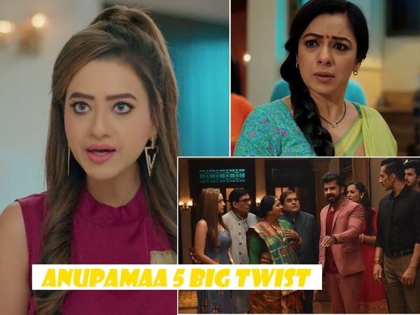 Anupamaa 5 Twist Star Plus Serial, Anupamaa 5 Twist Kavya get panic attack And Baa get heart attack,  Anupama bahu beta Kinjal Toshu Divorce