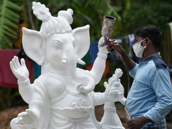 Immersion of Ganpati idols