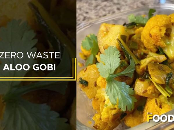 Zero Waste Aloo Gobhi watch Recipe video in Hindi