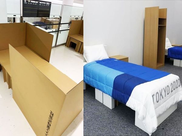anti sex beds,athletes bed,Tokyo Olympics Games 2021,एंटी सेक्स बेड, टोक्यो ओलंपिक 2021, एथलीट बेड, एंटी सेक्स रिपोर्ट