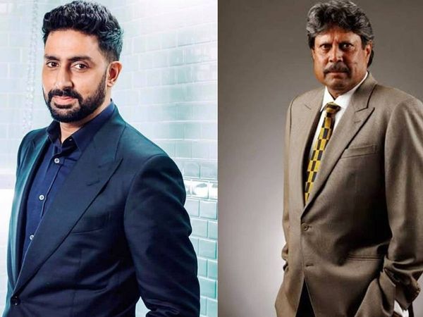 Abhishek Bachchan and Kapil Dev