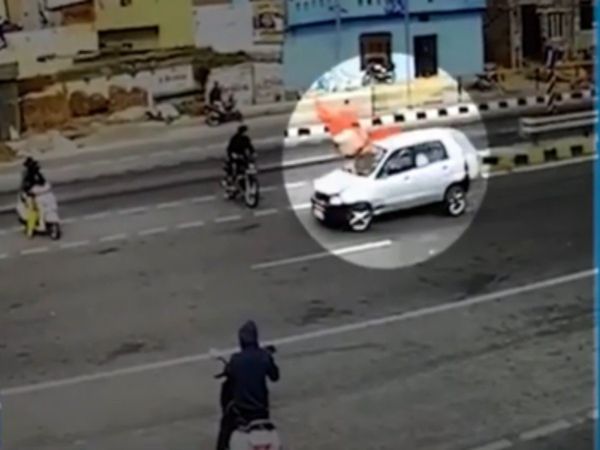 Accident Video car hit woman Then What Happened Watch Shocking Video