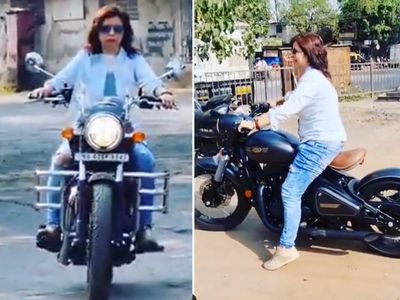 Taarak Mehta Ka Ooltah chashmah Roshan Actress Jennifer Mistry Bansiwal Get Bullet bike by Husband Taarak Mehta Ka Ooltah chashmah Roshan Actress Jennifer Mistry Bansiwal Get Bullet bike by Husband