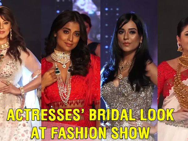 Ramp Walk in a bridal look: From Mahima Chaudhry Bhagyashree to Amrita Rao and Shriya Saran look-