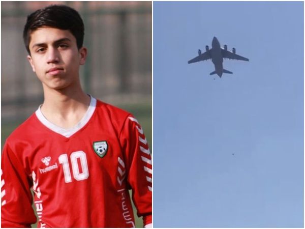 Zaki Anwari, Fall from C-17 US Military plane