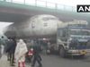 West Bengal: A huge aircraft trapped under overbridge