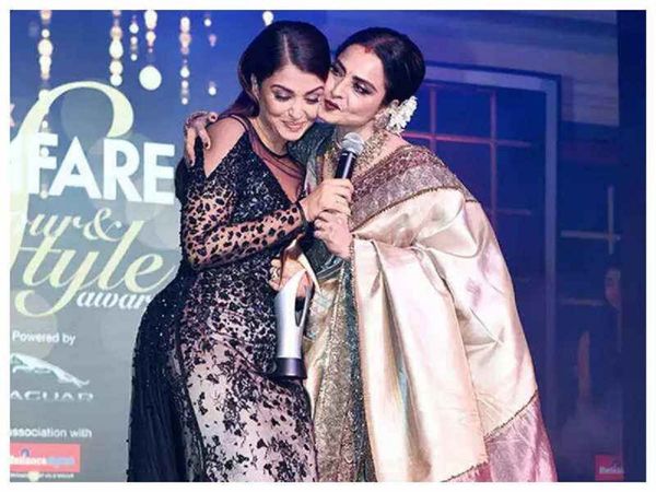 Rekha and Aishwarya Rai Bachchan