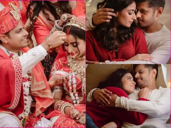 Aishwarya Sharma and Neil Bhatt first night after wedding photos