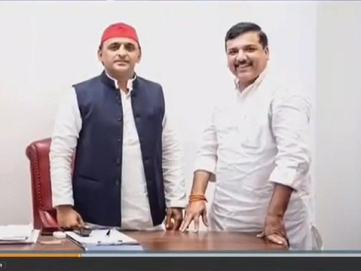 अखिलेश यादव और संजय सिंह की हुई मुलाकात, SP-AAP गठबंधन पर ये बोले आप नेता