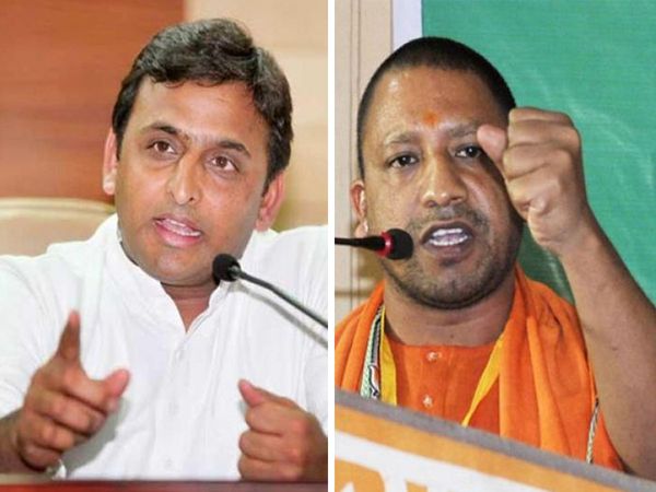 Akhilesh Yadav and Yogi Adityanath