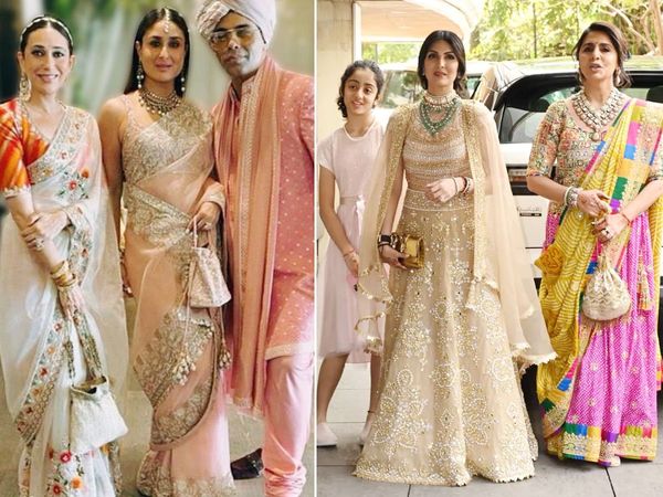 Alia Bhatt-Ranbir Kapoor Wedding Celebrities Looks From kareena kapoor karan johar to riddhima sahni neetu kapoor and saif ali khan taimur ali khan many more