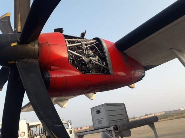 A part of Alliance Air ATR aircraft fell during take-off from Mumbai, made a safe landing in Bhuj