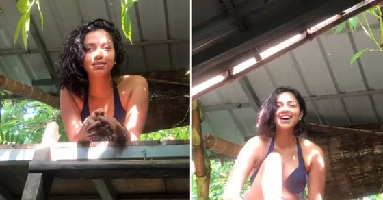 Amala Paul bikini pics: बिकिनी फोटोज से छाईं साउथ की एक्ट्रेस अमला पॉल, पर्दे पर दे