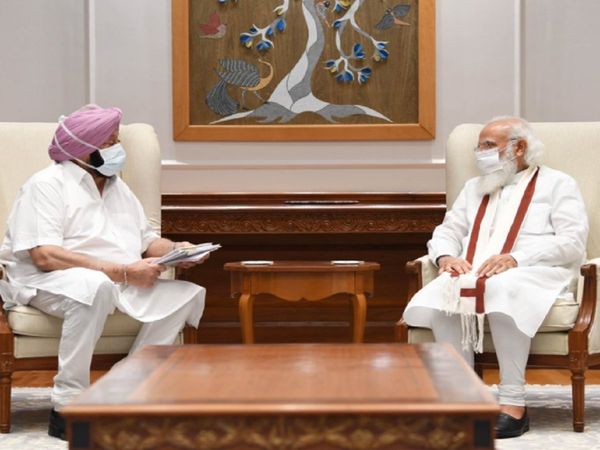 Amarinder Singh and Narendra Modi
