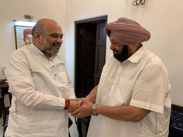 Amit Shah and Amarinder Singh