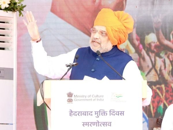 Amit Shah said in Hyderabad Liberation Day program, due to vote bank politics no one dared to celebrate this day in 75 years