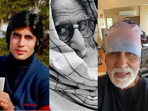 Amitabh Bachchan then and now photo