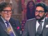 Amitabh Bachchan and Abhishek Bachchan in KBC 13, कौन बनेगा करोड़पति सीजन 13, केबीसी में अमिताभ बच्चन और अमिताभ बच्चन
