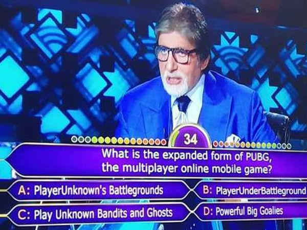 Amitabh Bachchan asked full form of PUBG