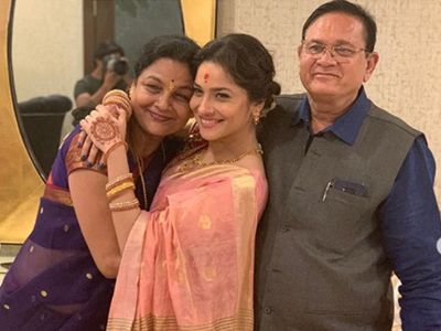 Ankita Lokhande with Family Ankita Lokhande with Family