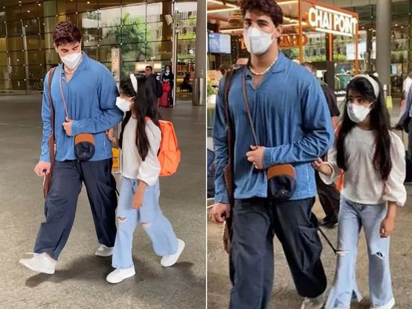 Akshay & Twinkle’s son Aarav wins hearts with his brotherly gesture at the airport