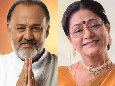 Aruna Irani and Alok Nath in TV serial Sansar