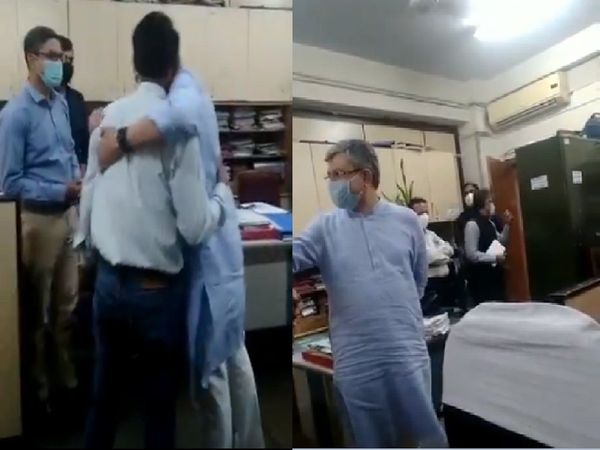 New Rail minister Ashwini Vaishnaw hugs engineer from signal dept of Railways, watch Video