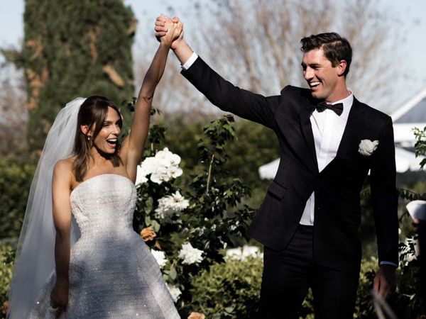 Becky Boston and Pat Cummins