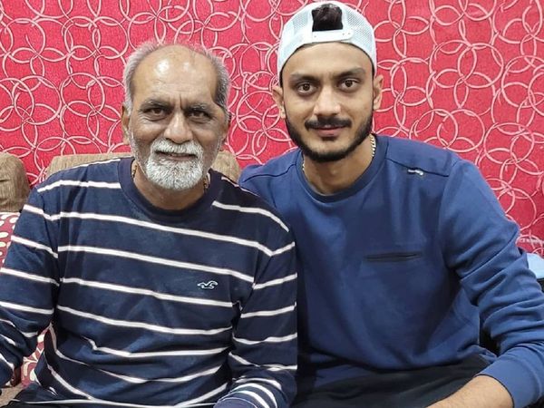 Axar Patel with his father