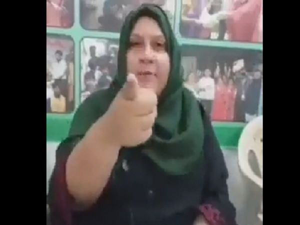 Controversial statement of Hyderabad Congress leader Ayesha Farheen threatened to rip off MLA Raja Singh