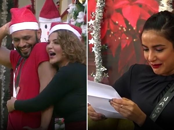 Bigg Boss 14 christmas celebration Spoiler Rahul Vaidya And Rakhi Sawant Become Bhojpuri Santa claus