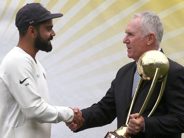 Virat Kohli and Allan Border