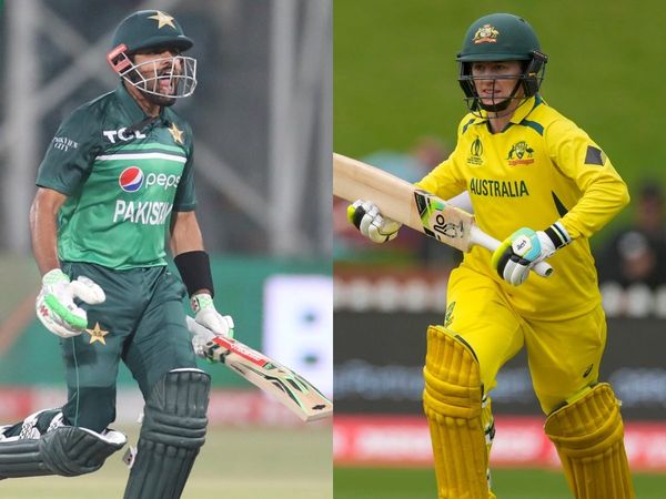 Babar Azam and Rachael Haynes