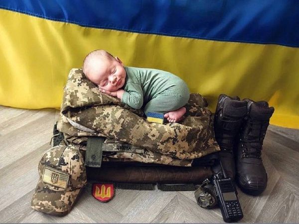 Amid the Russia and Ukraine War Man shares pic of son resting on his uniform as he goes to fight for war 