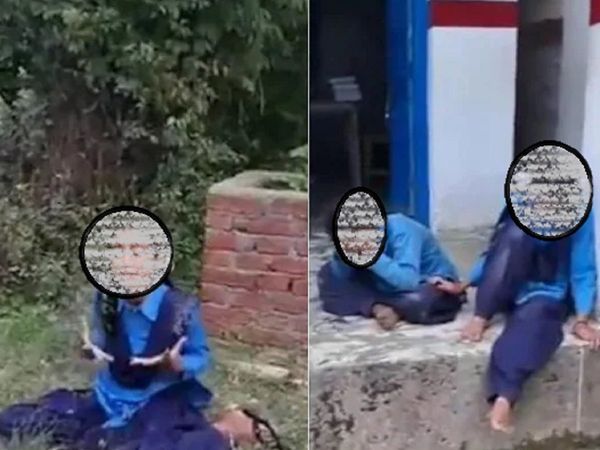Bageshwar Viral Video The students were seen crying shouting shivering and even trying to bang heads