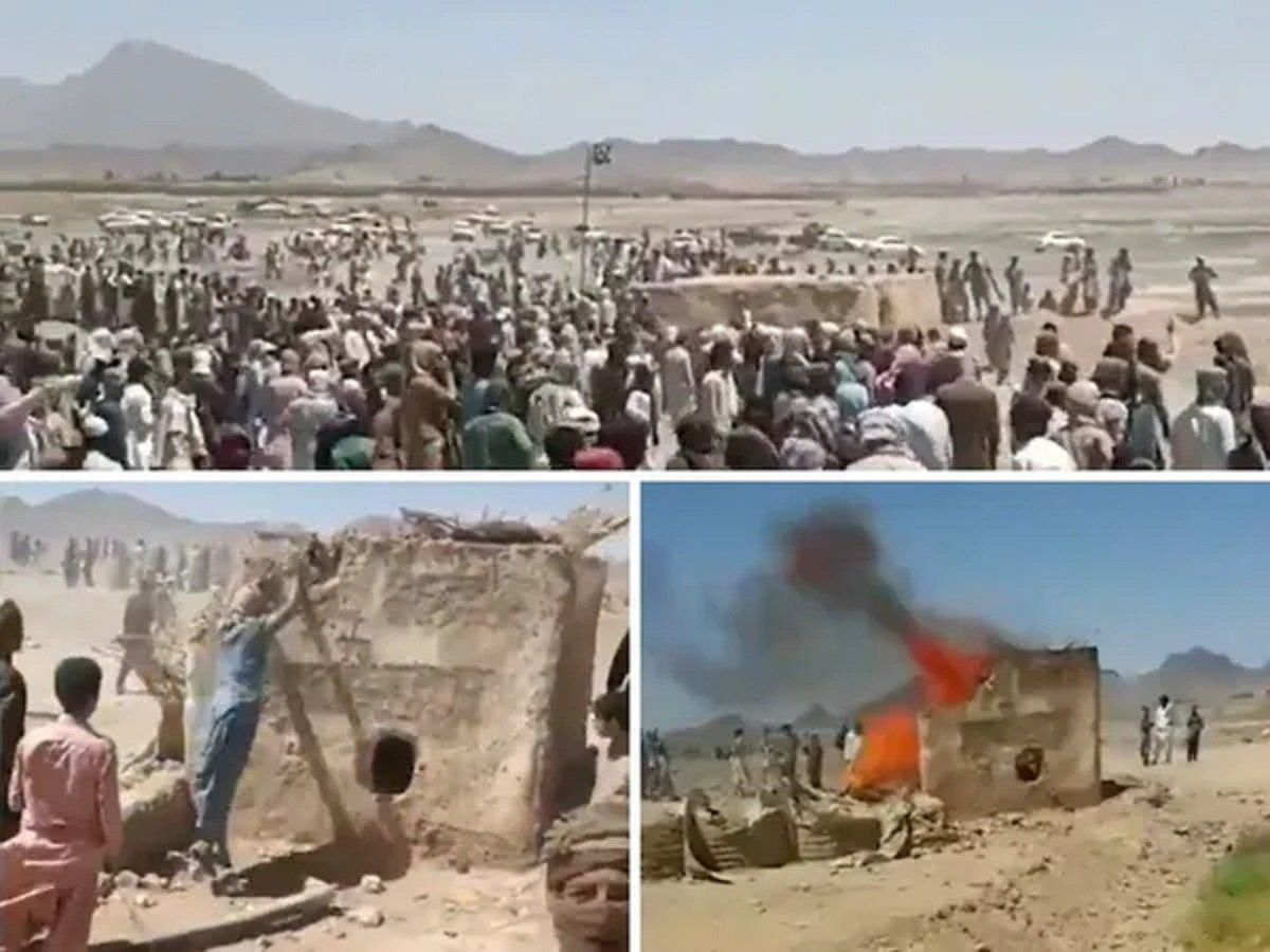 VIDEO: महिला और बच्ची की हत्या के बाद धधक उठा बलूचिस्तान, पत्थर पड़ने के बाद भाग खड़े हुए पाक सैनिक